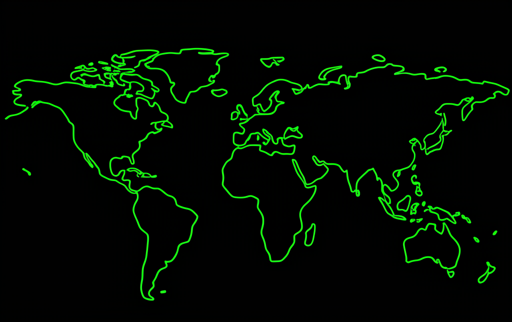 World Map Lines